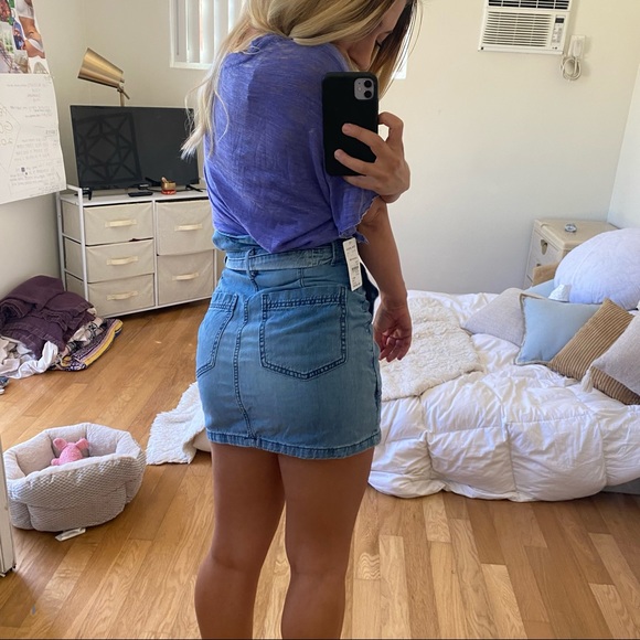 FREE PEOPLE DENIM SKIRT M (27) - Picture 9 of 9